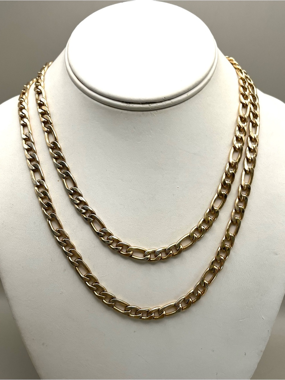Classic Gold Figaro Chain Necklace - Women Jewelry